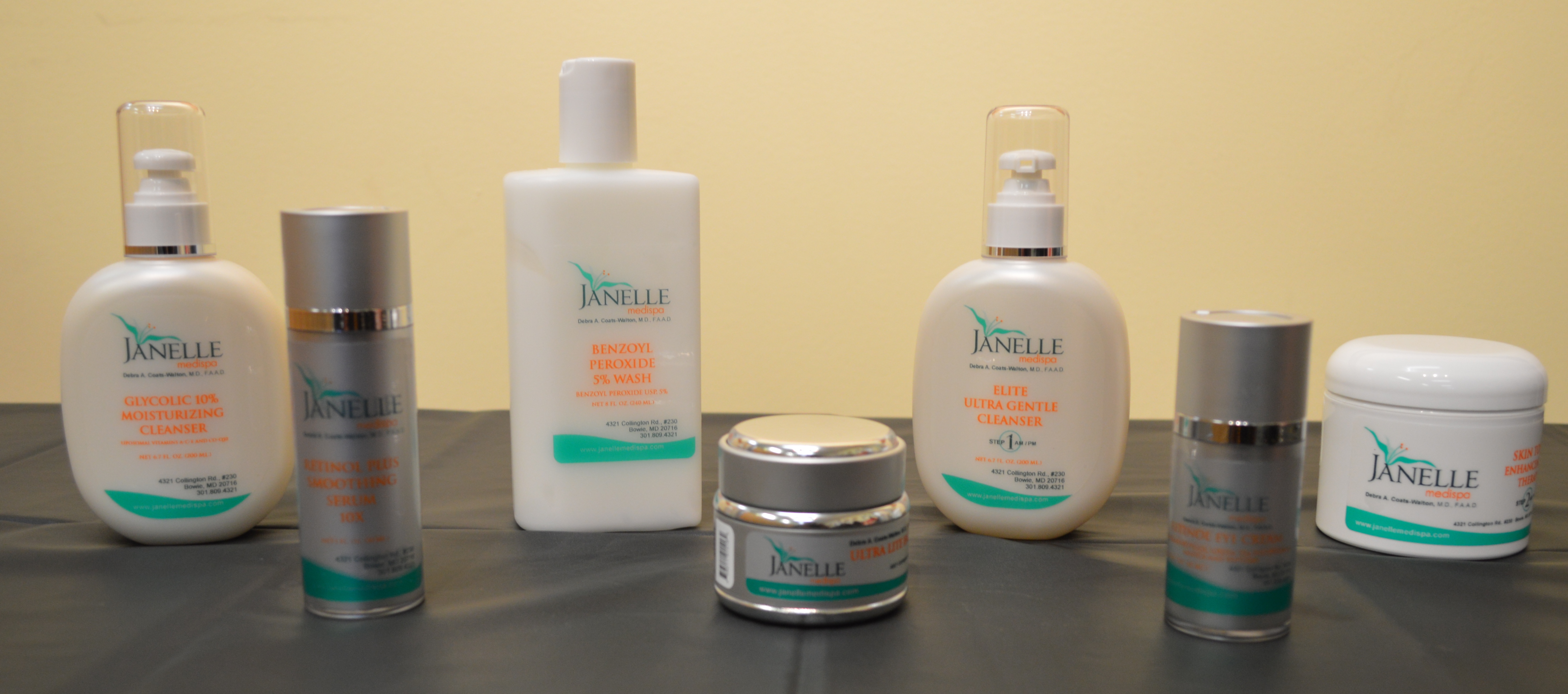 Aesthetic Dermatology, Janelle Medi Spa skin care line Aesthetic