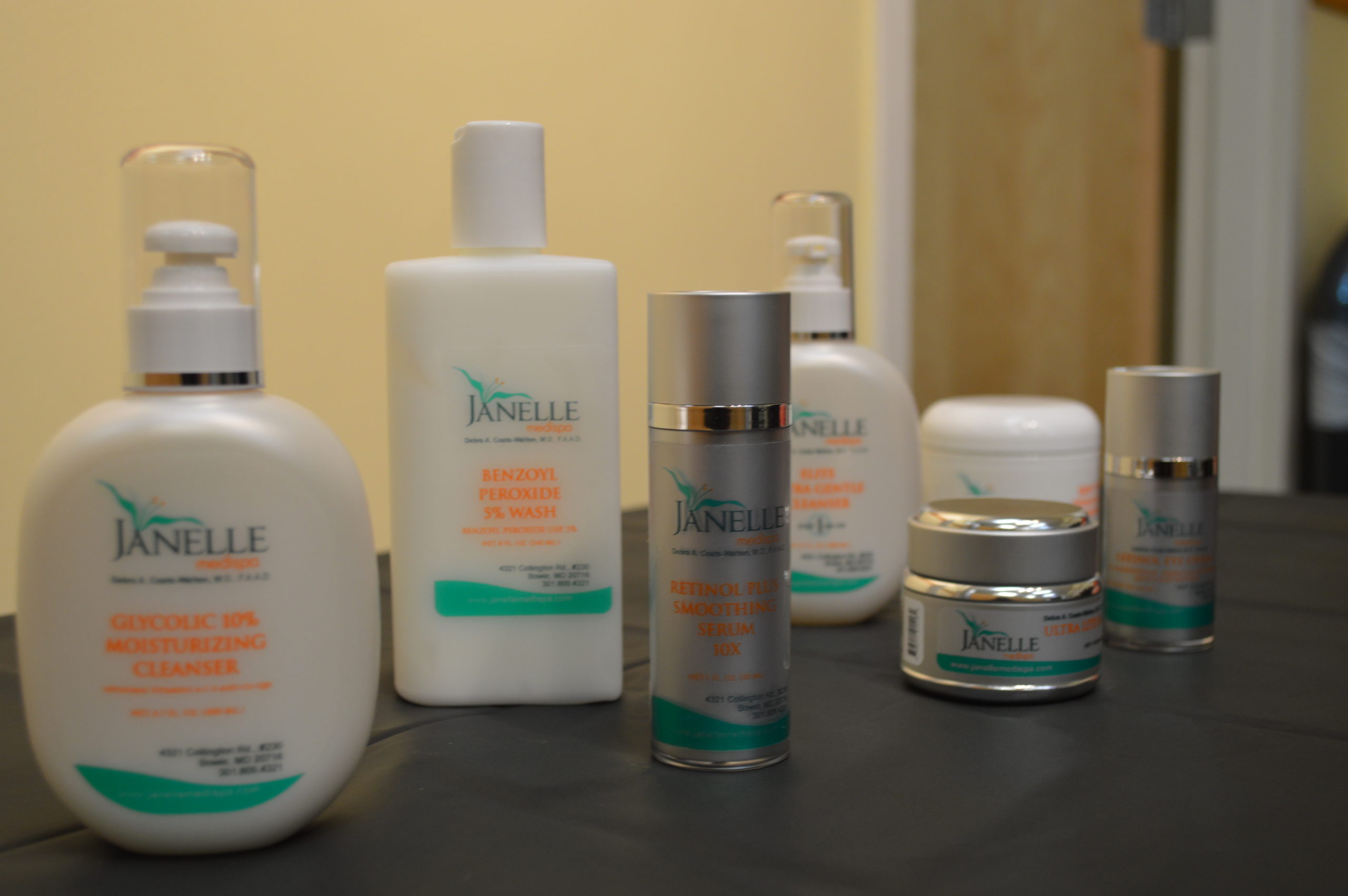 Aesthetic Dermatology, Janelle Medi Spa skin care line Aesthetic